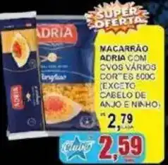 Supermercado Estrela Azul Macarrão adria com ovos vários oferta