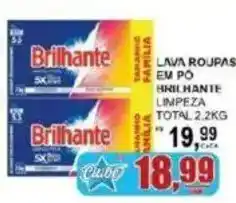 Supermercado Estrela Azul Lava roupas em pó brilhante limpeza total oferta