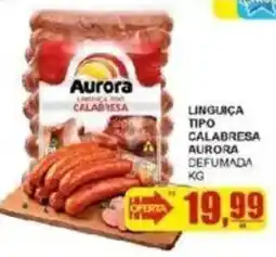 Supermercado Estrela Azul Linguiça tipo calabresa aurora defumada oferta
