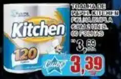 Supermercado Estrela Azul Toalha de papel kitchen folha dupla oferta