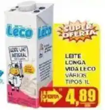 Supermercado Estrela Azul Leite longa vida leco vários tipos oferta