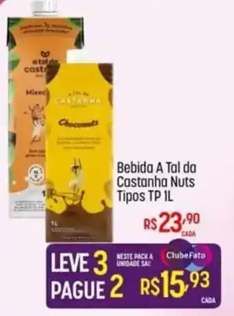 Bebida A Tal da Castanha Nuts Tipos TP