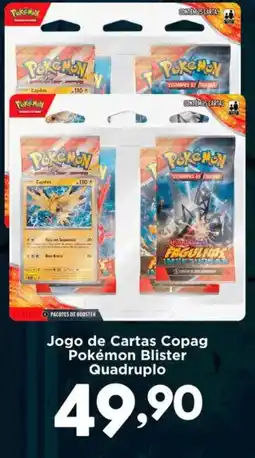 Confiança Supermercados Jogo de Cartas Copag Pokémon Blister Quadruplo oferta