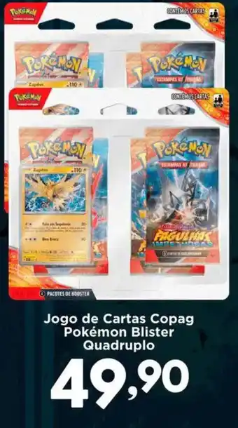 Jogo de Cartas Copag Pokémon Blister Quadruplo