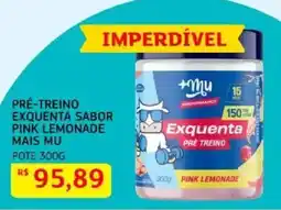 Assaí Atacadista pré-treino exquenta sabor pink lemonade mais mu oferta