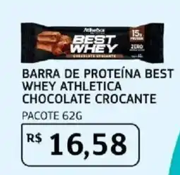 Assaí Atacadista Barra de proteína best whey athletica chocolate crocante oferta