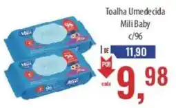 Supermercados BH Toalha Umedecida Mili Baby oferta