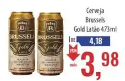 Supermercados BH Cerveja brussels gold latão oferta