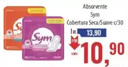 Supermercados BH Absorvente Sym oferta