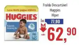 Supermercados BH Fralda Descartável Huggies Hiper oferta