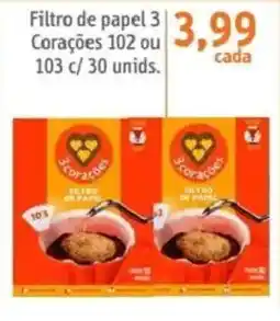 Sonda Filtro de papel 3 Corações oferta