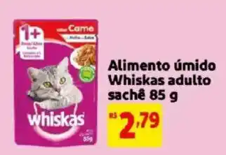 Alimento úmido Whiskas adulto sachê