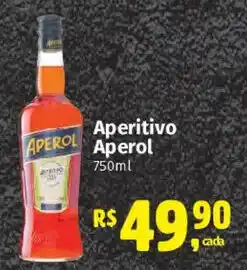 Supermercados Mateus Aperitivo Aperol oferta