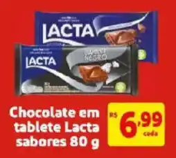 Mercado Extra Chocolate em tablete lacta sabores oferta