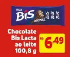 Mercado Extra Chocolate Bis Lacta ao leite oferta