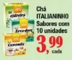 Supermercados Unidos Chá Italianinho oferta
