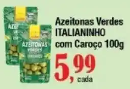 Supermercados Unidos Azeitonas verdes italianinho oferta