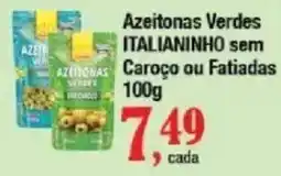 Supermercados Unidos Azeitonas verdes italianinho sem caroço ou fatiadas oferta