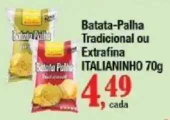 Supermercados Unidos Batata Palha Tradicional ou Extrafina Italianinho oferta