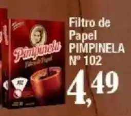 Supermercados Unidos Filtro de papel pimpinela n° 102 oferta