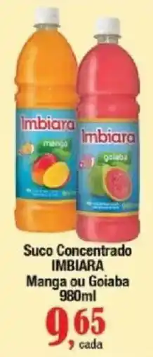 Supermercados Unidos Suco Concentrado Imbiara Manga ou Goiaba oferta