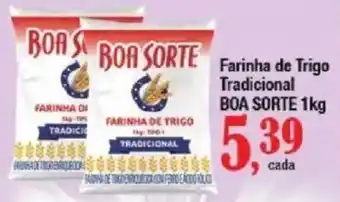 Supermercados Unidos Farinha de trigo tradicional boa sorte oferta