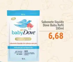 Sonda Sabonete líquido dove baby refil oferta