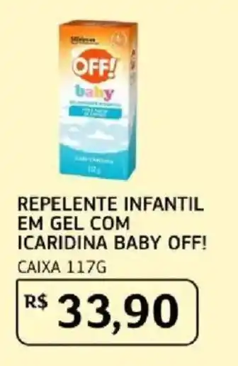 Repelente infantil em gel com icaridina baby off!