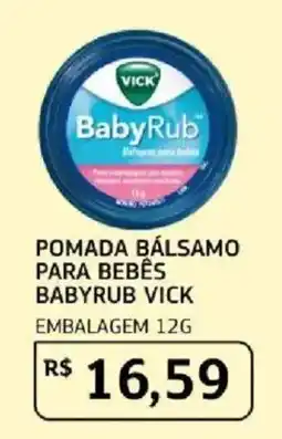 Assaí Atacadista Pomada bálsamo para bebês babyrub vick oferta