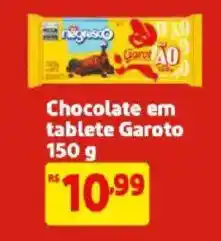 Mercado Extra Chocolate em tablete Garoto oferta