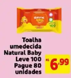 Mercado Extra Toalha umedecida natural baby oferta