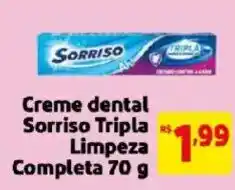 Mercado Extra Creme dental Sorriso Tripla Limpeza Completa oferta