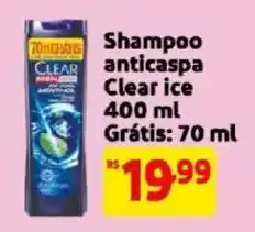 Mercado Extra Shampoo anticapsa clear ice oferta