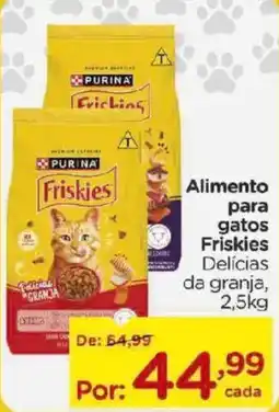 Carrefour Bairro Alimento para gatos Friskies Delícias da granja oferta