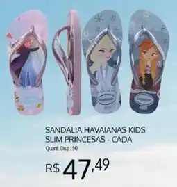 Bistek Supermercados Sandalia havaianas kids slim princesas - cada oferta