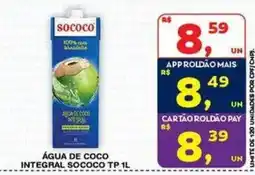 Roldão Água de coco integral sococo tp 1l oferta