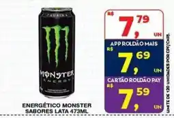 Roldão Energético monster sabores lata oferta