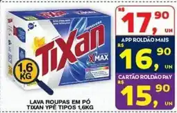 Roldão Lava roupas em pó tixan ypé tipos oferta
