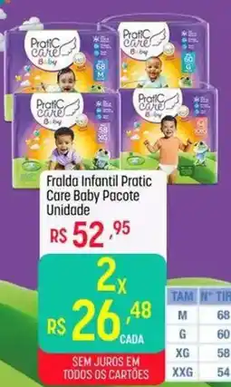 Muffato Fralda infantil pratic care baby pacote oferta