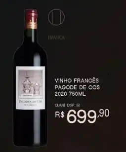Bistek Supermercados Vinho francês pagode de cos oferta