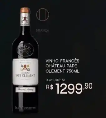 Vinho francês château pape clement