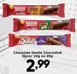 Confiança Supermercados Chocolate nestlé chocostick oferta