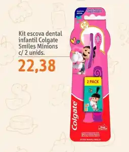 Sonda Kit escova dental infantil Colgate Smiles Minions oferta