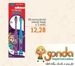 Sonda Kit escova dental infantil Tandy oferta