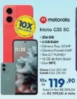 Lojas Becker motorola moto g35 5g oferta