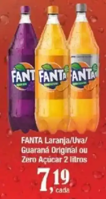 Supermercados Unidos Fanta laranja/uva/guaraná original ou zero açúcar oferta