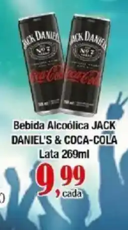 Supermercados Unidos Bebida Alcoólica Jack Daniel's & Coca-Cola oferta
