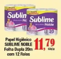 Supermercados Unidos Papel Higiênico Sublime Noble oferta