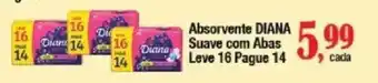 Supermercados Unidos Absorvente diana suave com abas oferta