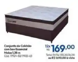 Lojas Becker Conjunto de Colchão com box Essencial oferta